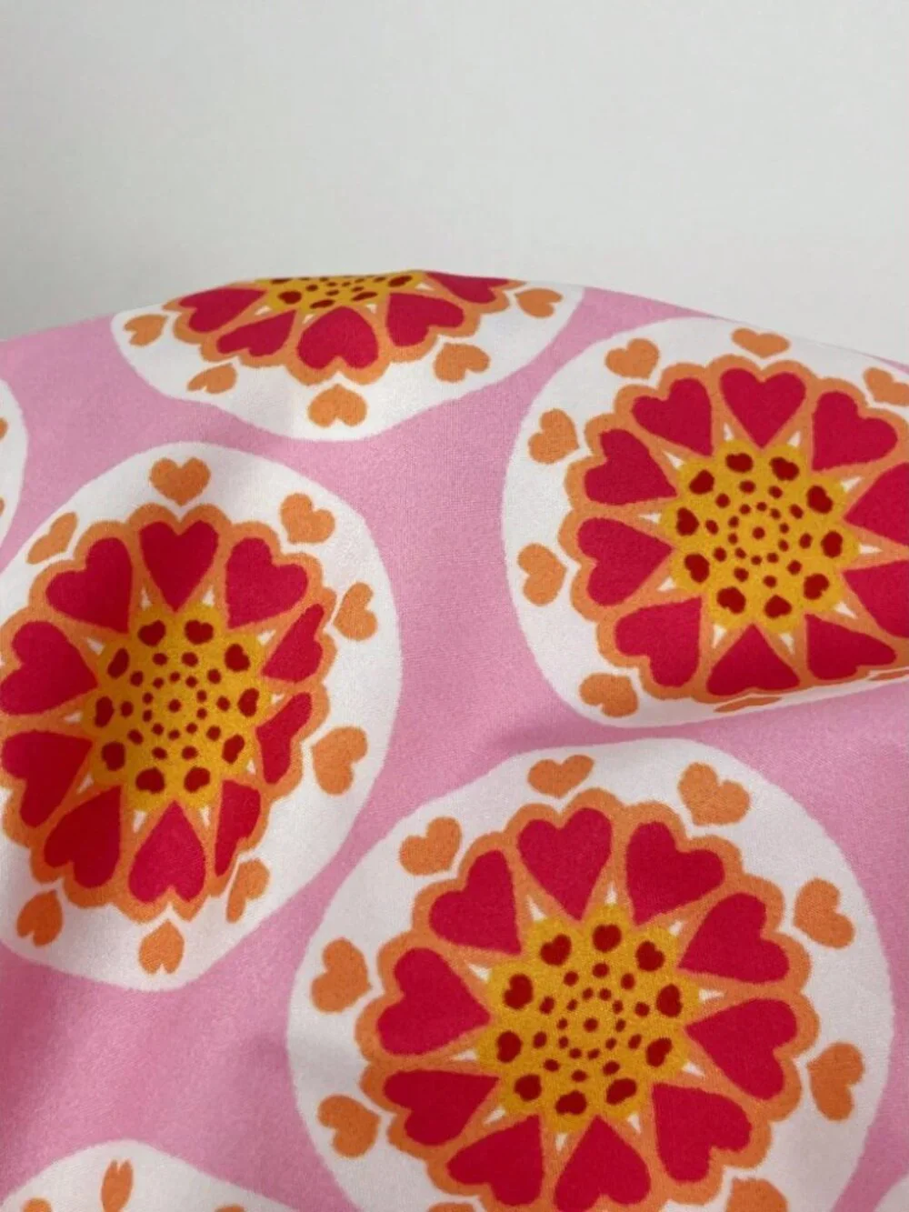 Pink Orange Mixed Floral Print Tiered Ruffle Maxi Skirt